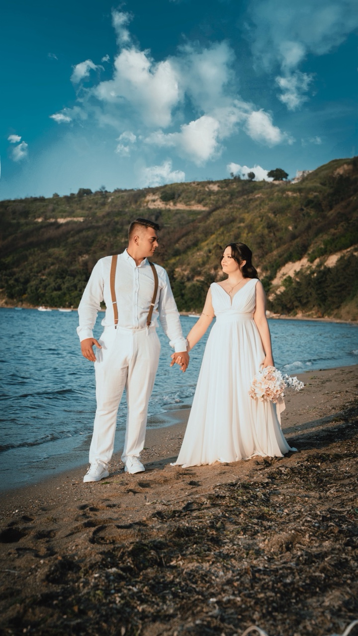 海边婚礼相册照片